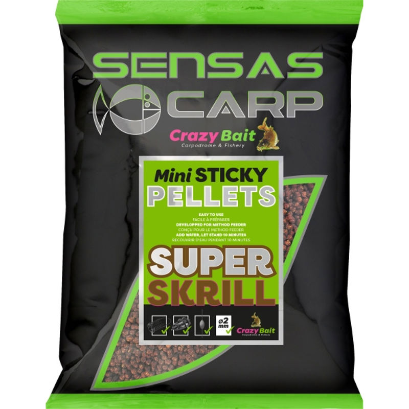 Sensas Carp Crazy Bait Mini Sticky Pellets 700g